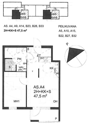 Right of occupancy apartment Jyväskylä Mannila 2 rooms