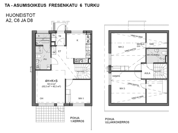 Asumisoikeusasunto Turku Friskala 4 huonetta