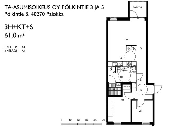 Asumisoikeusasunto Jyväskylä Mannila 3 huonetta