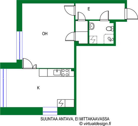 Rental Helsinki Ruskeasuo 1 room