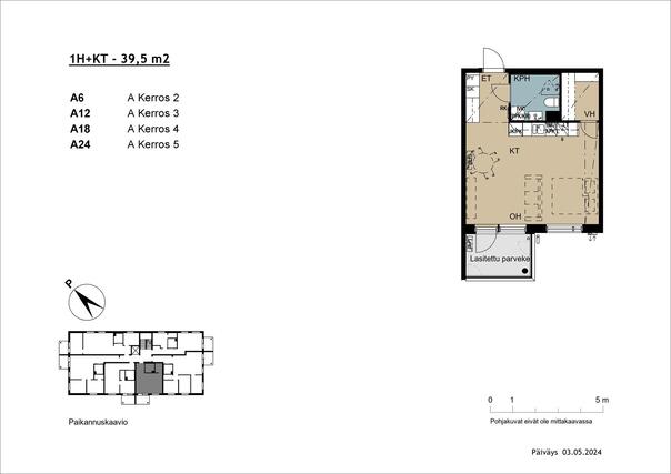 Right of occupancy apartment Tampere Tesoma 1 room