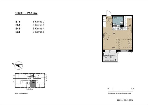 Right of occupancy apartment Tampere Tesoma 1 room