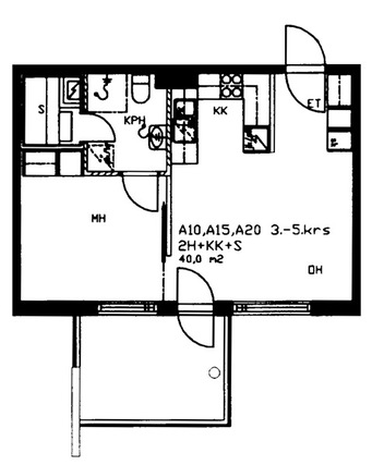 Right of occupancy apartment Tuusula Hyrylä 2 rooms