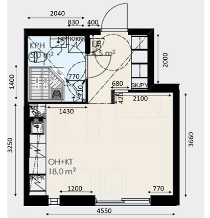 Rental Vantaa Kivistö 1 room Saunallinen, täysin kalustettu asunto