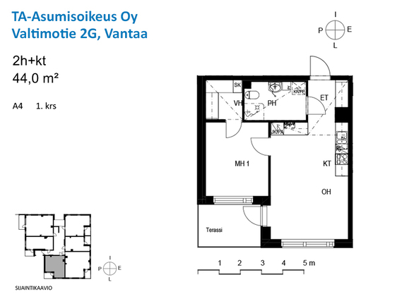 Asumisoikeusasunto Vantaa Asola Kaksio