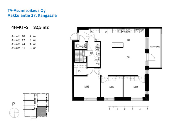 Right of occupancy apartment Kangasala Lentola 4 rooms