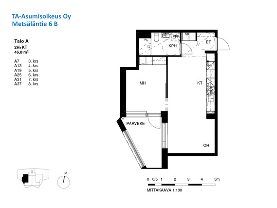 Asumisoikeusasunto Helsinki Pasila Kaksio