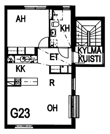 Right of occupancy apartment Helsinki Tapaninkylä 2 rooms