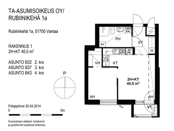 Vuokra-asunto Vantaa Kivistö Kaksio