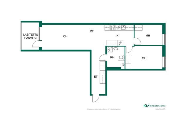 Rental Kangasala Keskusta 3 rooms