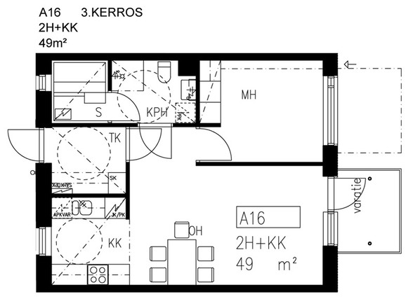 Asumisoikeusasunto Helsinki Viikki Kaksio