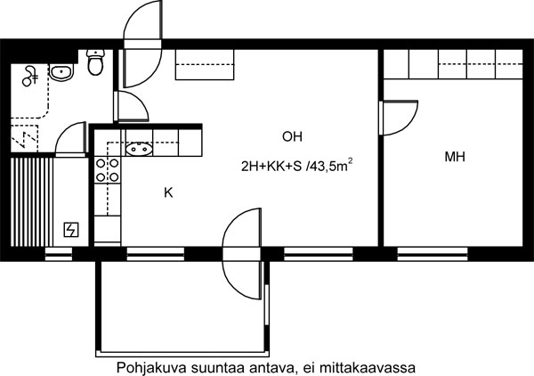 Vuokra-asunto Lahti Niemi Kaksio keittiö