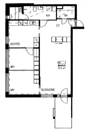 Asumisoikeusasunto Hyvinkää Martti 3 huonetta