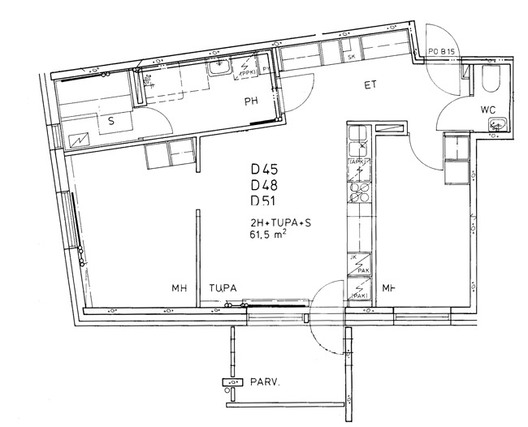 Right of occupancy apartment Oulu Toppila 2 rooms