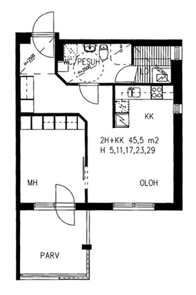 Right of occupancy apartment Tampere Kaukajärvi 2 rooms