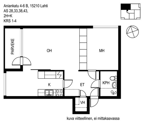 Rental Lahti Niemi 2 rooms Kampanja