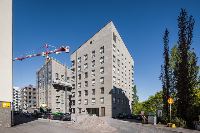 Vuokra-asunto Helsinki Vallila Yksiö Julkisivu