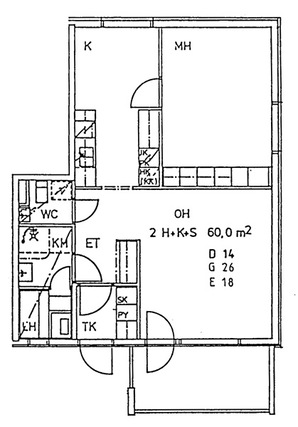 Right of occupancy apartment Kirkkonummi Masala 2 rooms