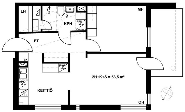 Vuokra-asunto Lappeenranta Kimpinen Kaksio