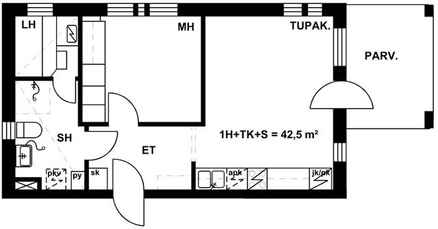 Asumisoikeusasunto Järvenpää Keskusta Yksiö