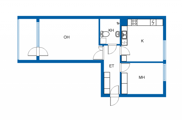 Rental Kotka Eskola 2 rooms