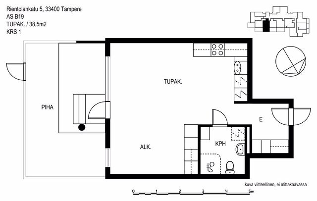 Vuokra-asunto Tampere Lielahti Yksiö