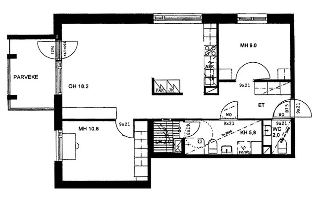 Right of occupancy apartment Oulu Peltola 3 rooms