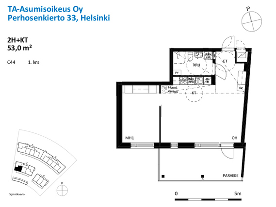 Asumisoikeusasunto Helsinki Kaarela Kaksio