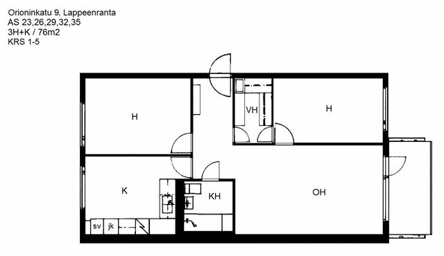 Rental Lappeenranta Skinnarila 3 rooms