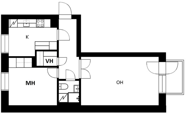 Rental Seinäjoki Uppa 2 rooms