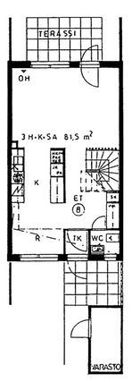 Asumisoikeusasunto Espoo Pisa 3 huonetta