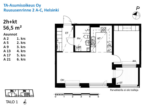 Asumisoikeusasunto Helsinki Herttoniemi Kaksio