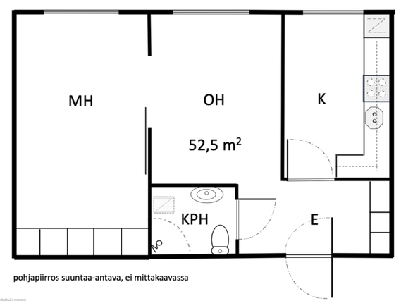 Vuokra-asunto Tampere Amuri Kaksio