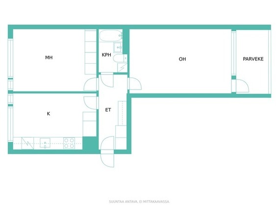 Rental Seinäjoki Kasperi 2 rooms