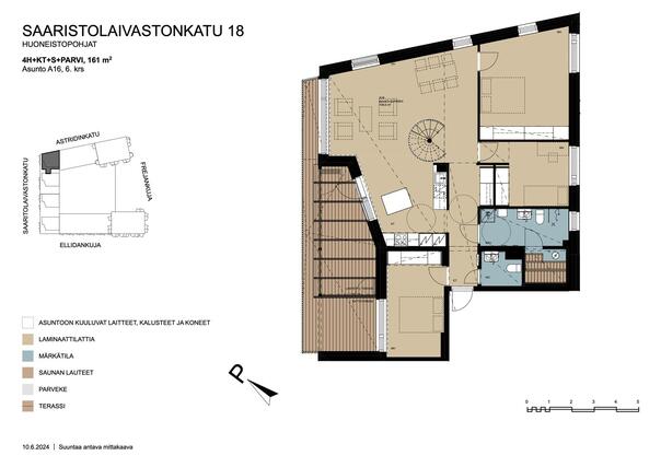 Asumisoikeusasunto Helsinki Kruunuvuorenranta 4 huonetta