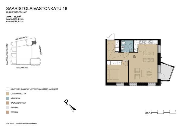 Right of occupancy apartment Helsinki Kruunuvuorenranta 2 rooms