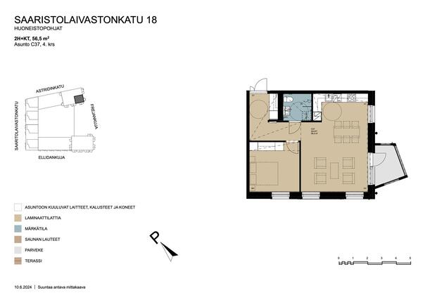 Asumisoikeusasunto Helsinki Kruunuvuorenranta Kaksio