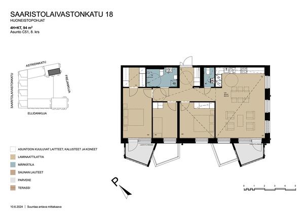 Right of occupancy apartment Helsinki Kruunuvuorenranta 4 rooms