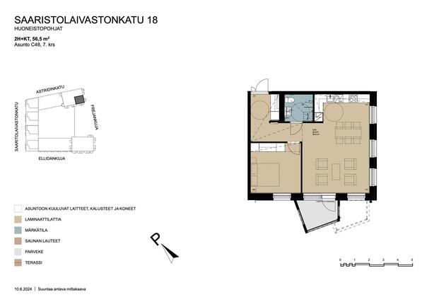 Asumisoikeusasunto Helsinki Kruunuvuorenranta Kaksio