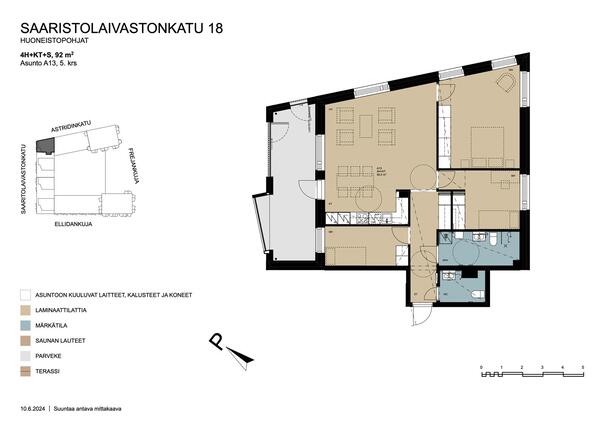 Asumisoikeusasunto Helsinki Kruunuvuorenranta 4 huonetta