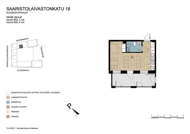 Asumisoikeusasunto Helsinki Kruunuvuorenranta Yksiö