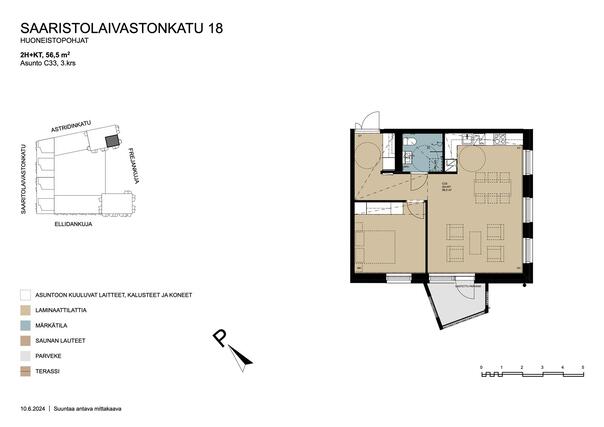 Asumisoikeusasunto Helsinki Kruunuvuorenranta Kaksio