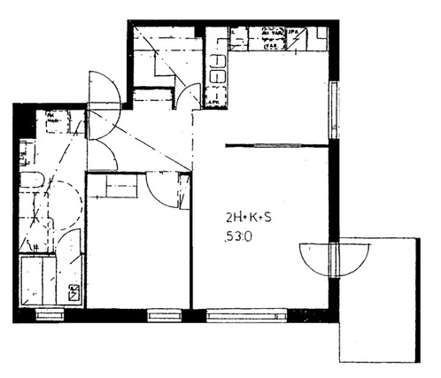 Right of occupancy apartment Helsinki Herttoniemenranta 2 rooms