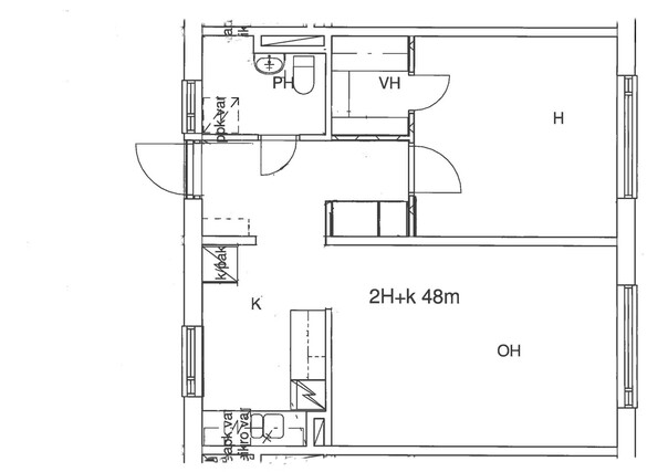 Rental Kotka Mussalo 2 rooms Julkisivu