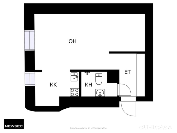 Vuokra-asunto Helsinki Kamppi Yksiö Julkisivu