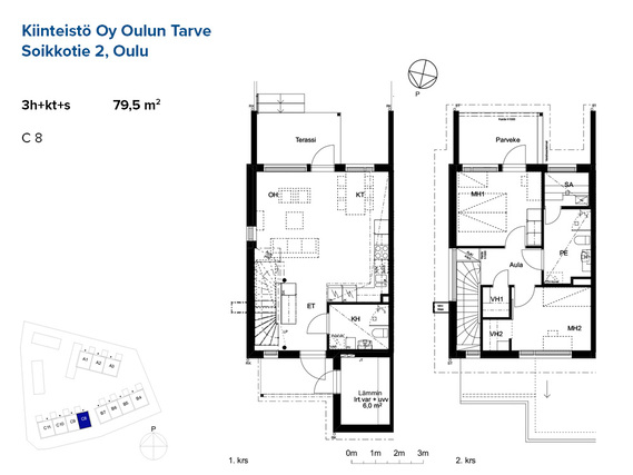 Rental Oulu Korvenkylä 3 rooms