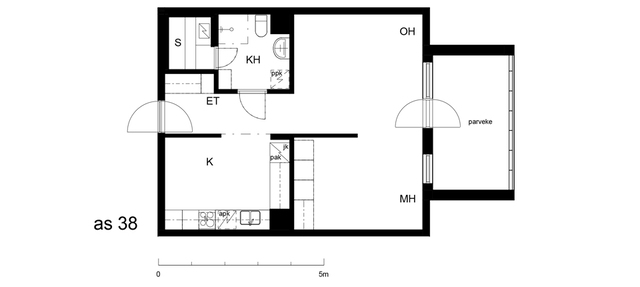 Rental Helsinki Sörnäinen 2 rooms as 38  Hämeentie 17 a as 38