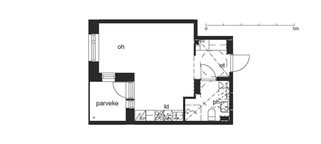 Rental Helsinki Herttoniemi 1 room S 1 C 49  Sorvaajankatu 1 C 49