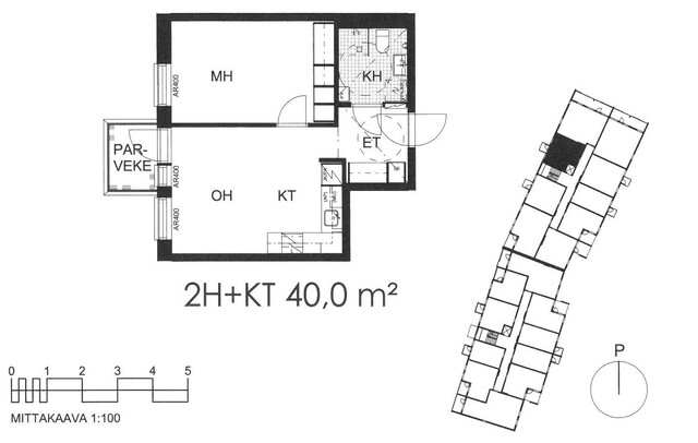 Vuokra-asunto Tampere Härmälänranta Kaksio Yleiskuva