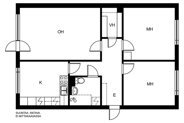 Vuokra-asunto Ylöjärvi Soppeenmäki 3 huonetta